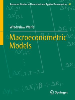 cover image of Macroeconometric Models